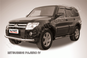 MITSUBISHI PAJERO IV-Защита переднего бампера d76